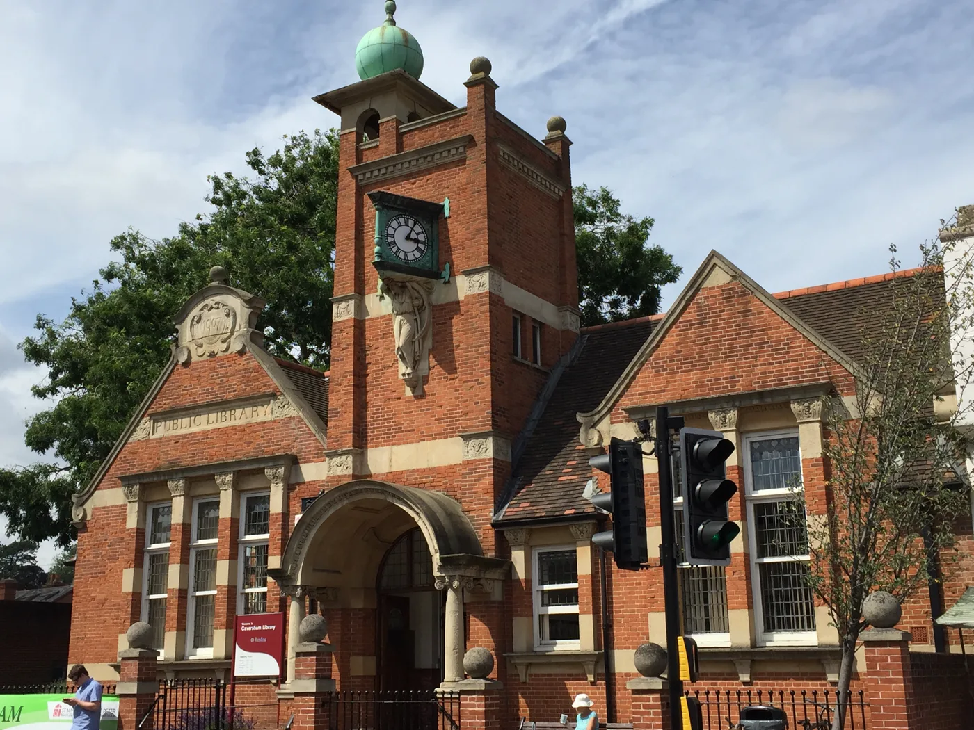 Caversham Library on Church Street, one of the seven Reading libraries running the challenge. Photographed in July 2015.