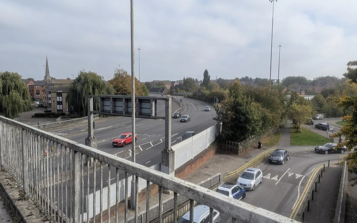 The A33 and Inner Distribution Road junction, the pinch point most Reading diversions run through